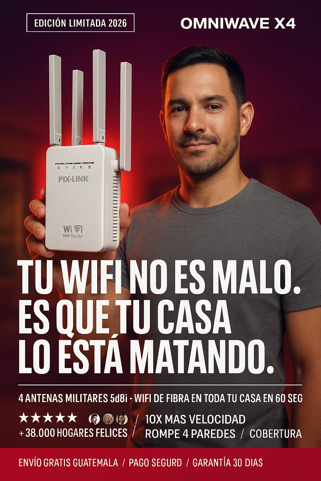 OMNIWAVE-X4 - WiFi potente en cada rincón de la casa
