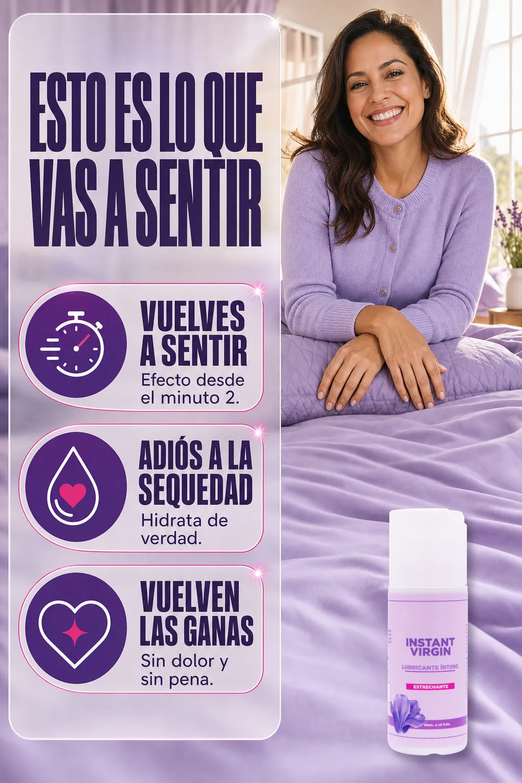 Instant Virgin Lubricante Íntimo — beneficios